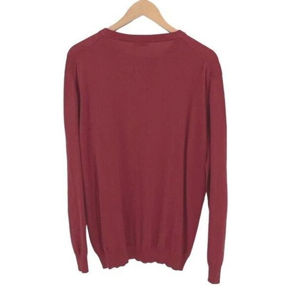 Altea Men’s  Knit Long Sleeve Crew Neck Pullover Sweater Pink Size Large NWT - Picture 4 of 11